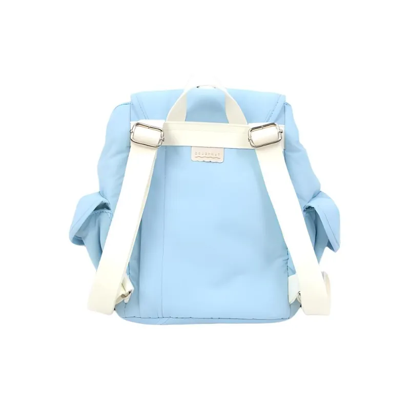 Doughnut Nylon Backpack Unisex Clear Blue-2
