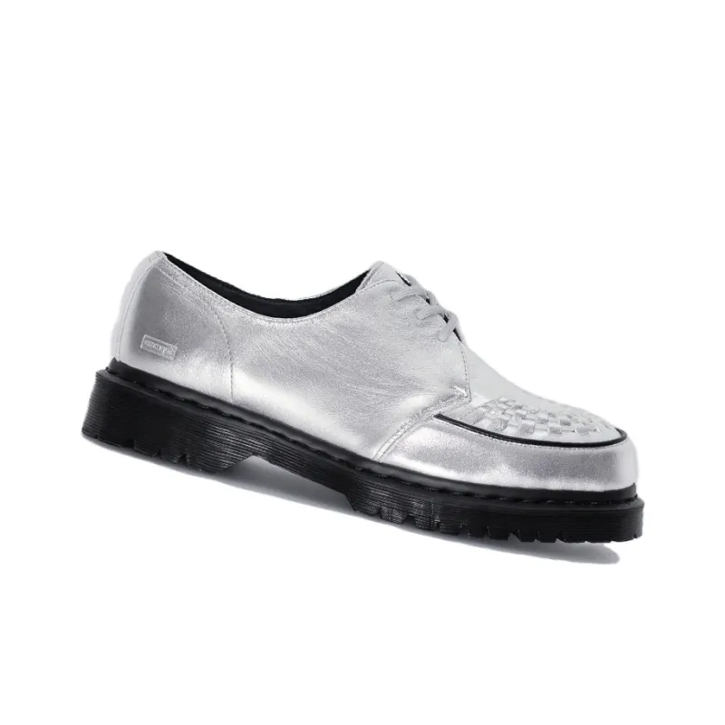 Dr. Martens Ramsey Supreme Nappa Leather Creepers 'Silver'-1