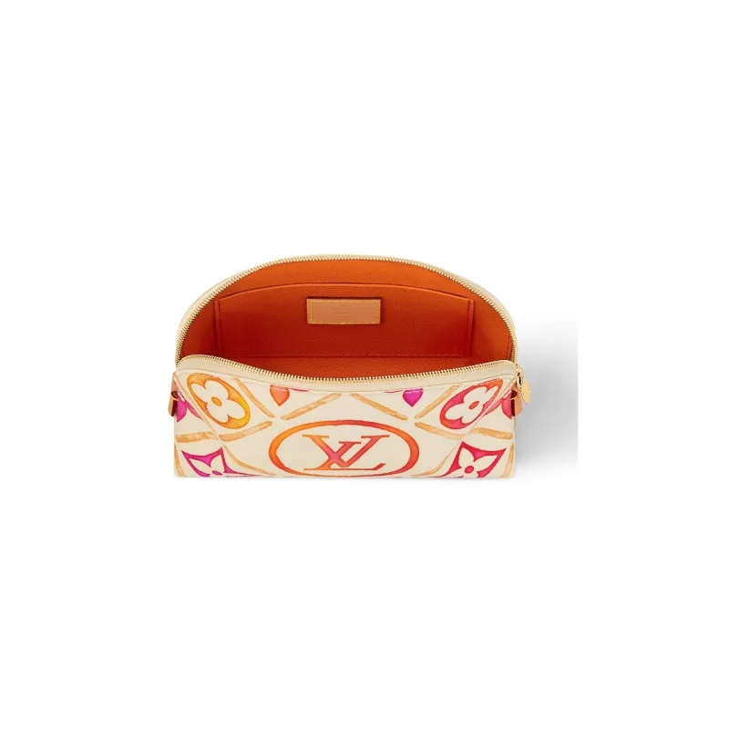 LOUIS VUITTON Pochette Cosmetique Pm Coral-2