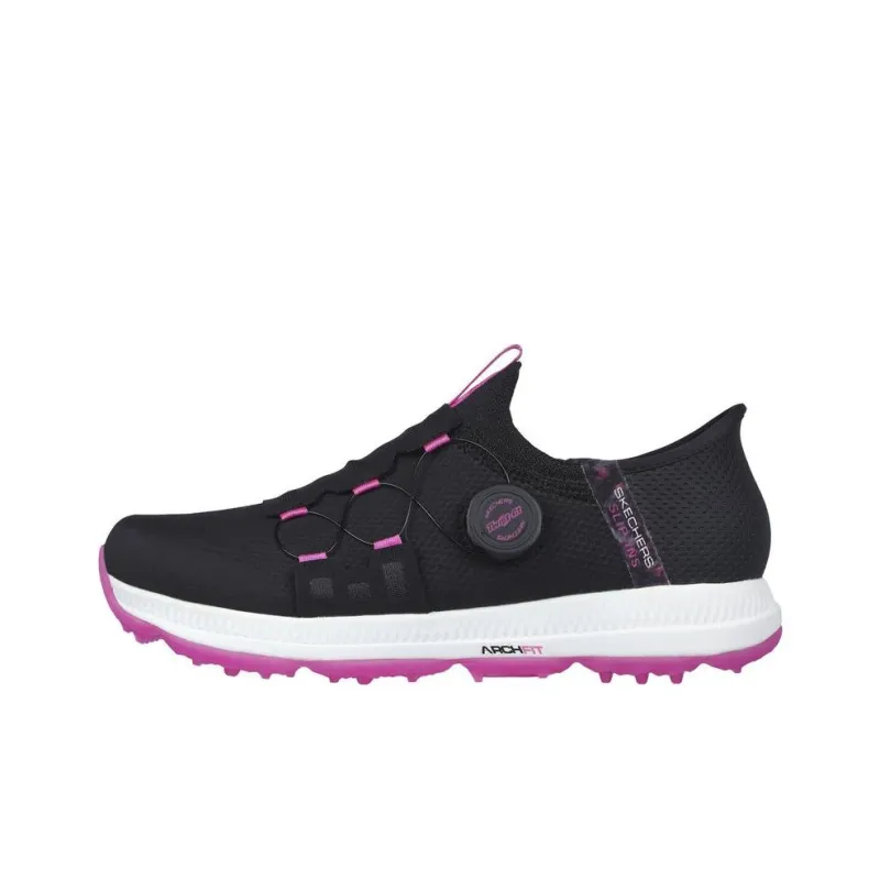 Skechers Slip Ins Slip Resistant, Abrasion Resistant, Waterproof Low Top Golf Shoes Women's Black Purple-0