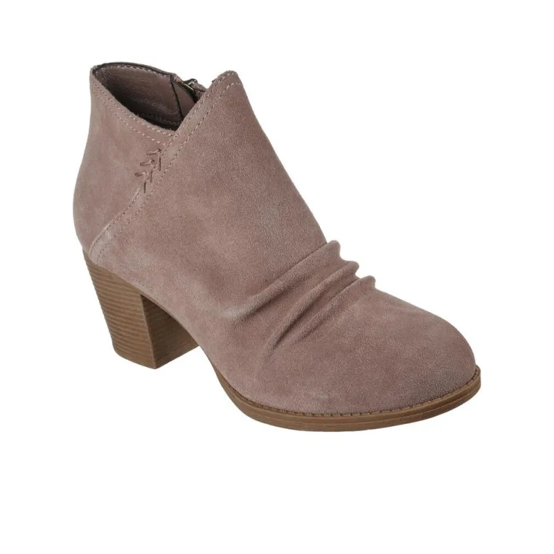 Skechers Taxi - Western City Ankle Boots High Heel Women's Brown-3