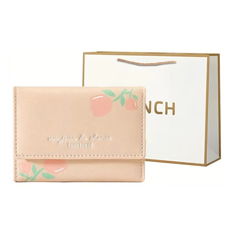 BRINCH PU Wallet Regular Women's Pink/Ecru/Blue/Black-0