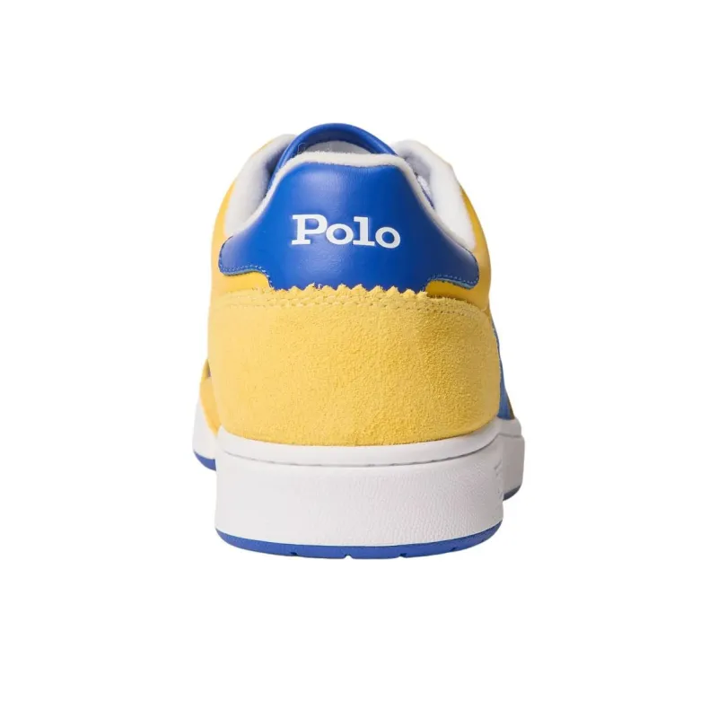 Polo Ralph Lauren Low-Top Skateboard Shoes Men's Yellow Blue-4