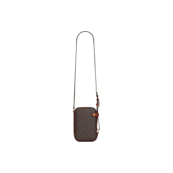 SAINT LAURENT Canvas With Leather Camera Bag Cell Phone Pouch Shoulder Bag Crossbody Bag Men's Chestnut/Earthy Brown