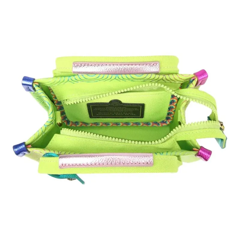 Kurt Geiger London Canvas Canvas Bag Shoulder Bag Crossbody Bag Handbag Extra Small Women's Grass Green-4