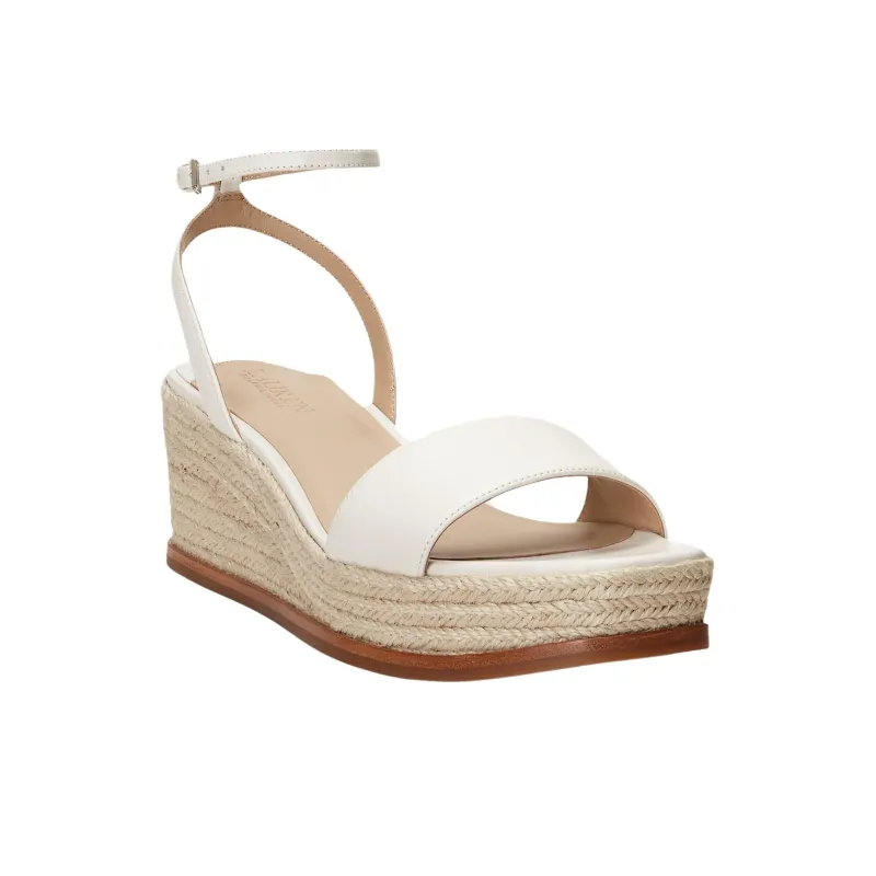 LAUREN RALPH LAUREN Leona Strap Sandals 3.5cm Women's White-2