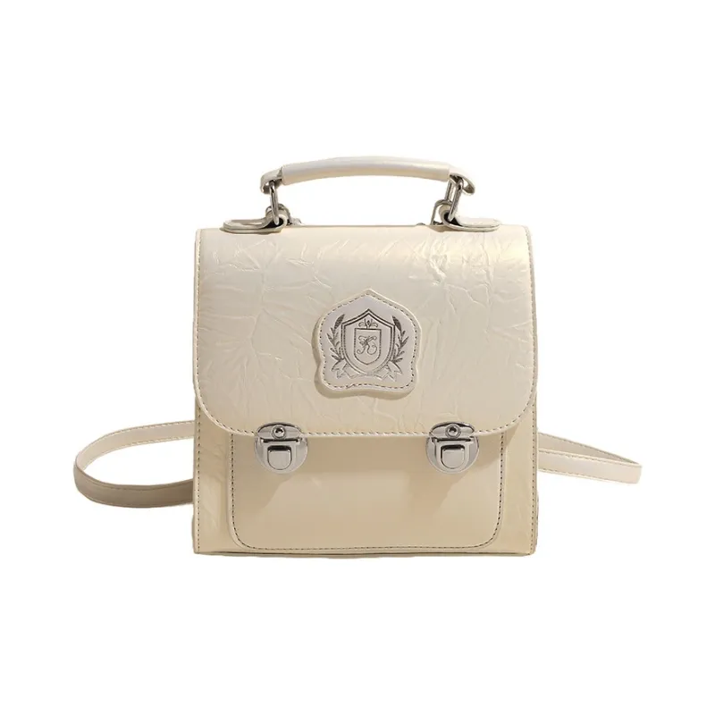 OTA PU Chain Bag Handbag Shoulder Bag Backpack Regular Unisex Silver/Black/White/Pink-8