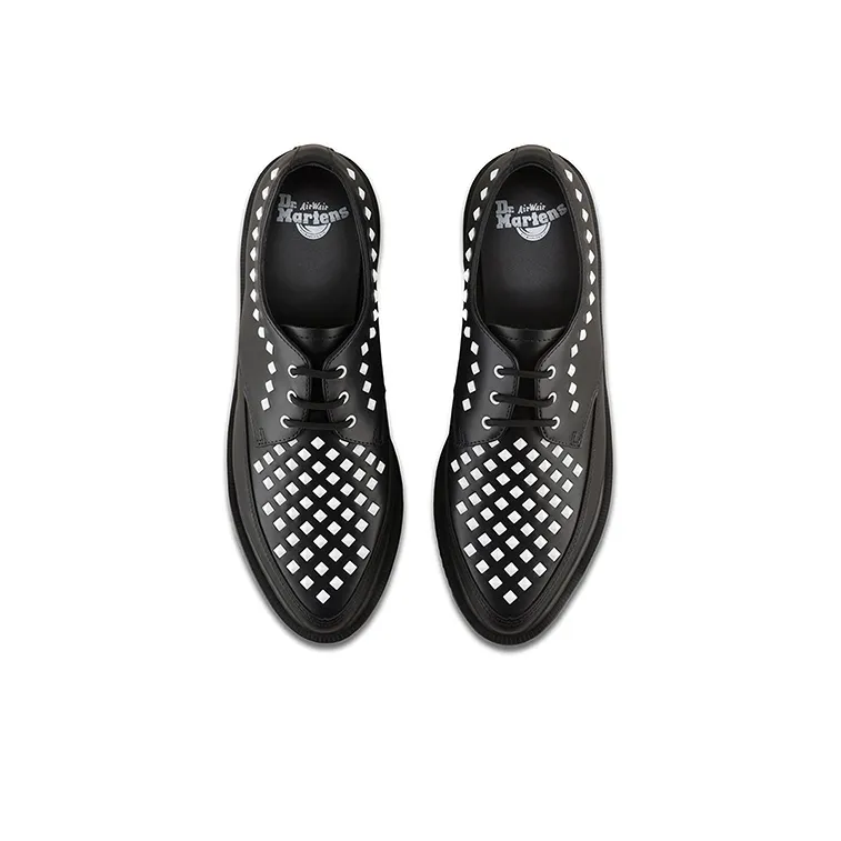 Dr.Martens Men's Casual Shoes Men Low Top Black/White-3