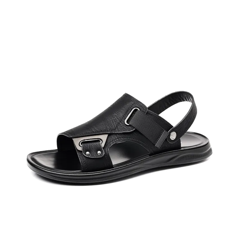 Bindu Beach Sandals Men Black/Brown-0