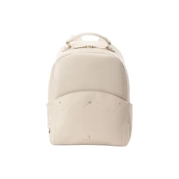 SAMANTHA THAVASA Synthetic Leather Backpack Women's Ecru
