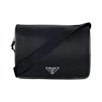 PRADA Nylon Shoulder Bag, Crossbody Bag Men's Black