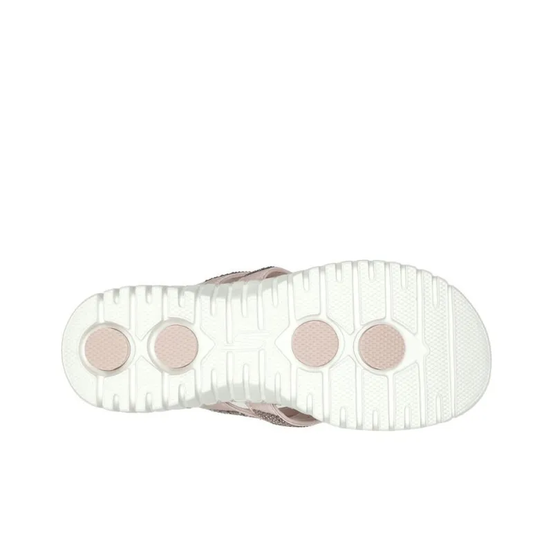 Skechers Go Walk Smart Abrasion-Resistant Slip-Resistant Flip Flops Women's Rose Gold-4