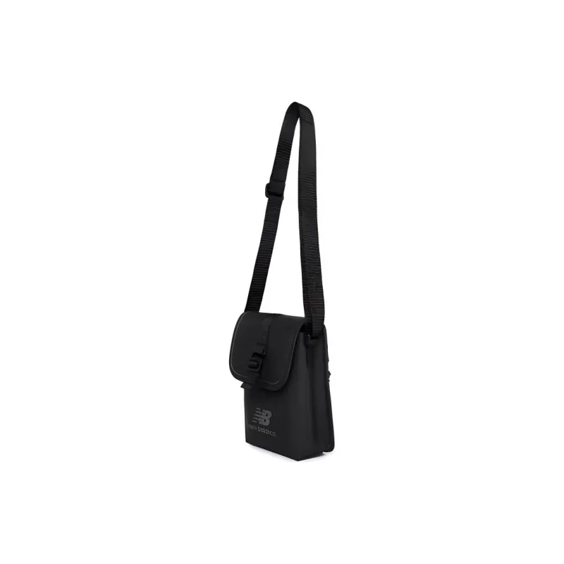 New Balance Synthetic Leather Crossbody Bag Regular Unisex Black-1