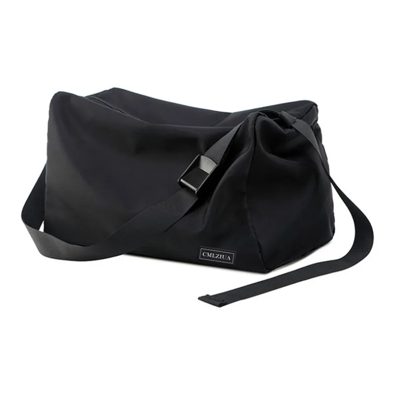 CMLZIUA Water repellent Nylon One Shoulder Crossbody Gym Bags Large Size Unisex Black-1
