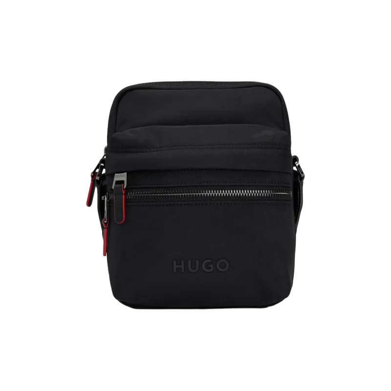HUGO BOSS Nylon Reporter Bag Shoulder Bag Crossbody Bag Men's Black-0