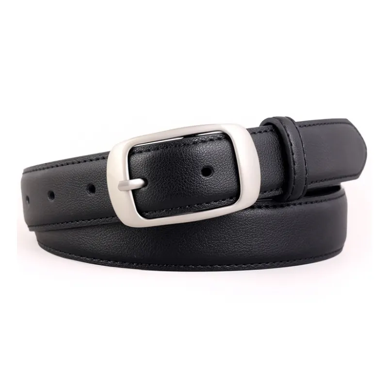 Lanza Cow Leather Belts Women's Width 3CM-0