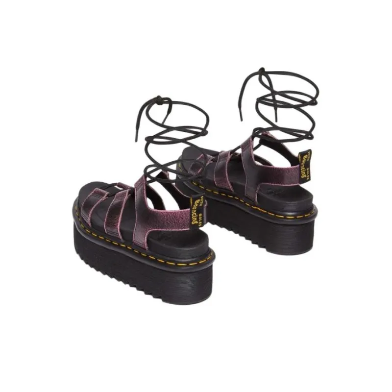 Dr.Martens One Strap Sandals Women's Black Pink-2