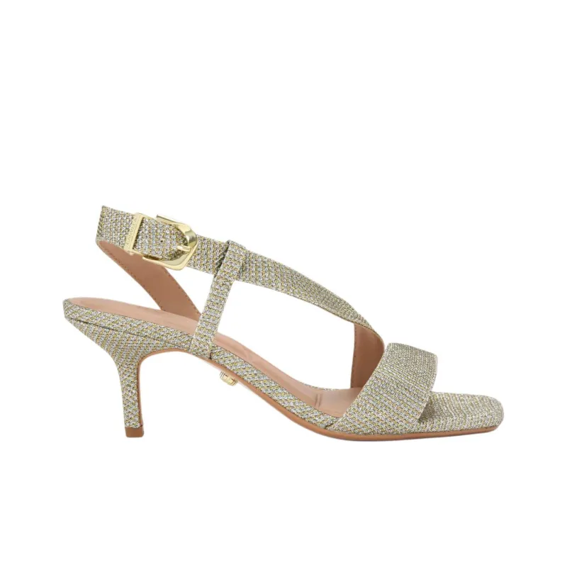 Kurt Geiger London Salute Strap Sandals 7cm Women's Gold-1