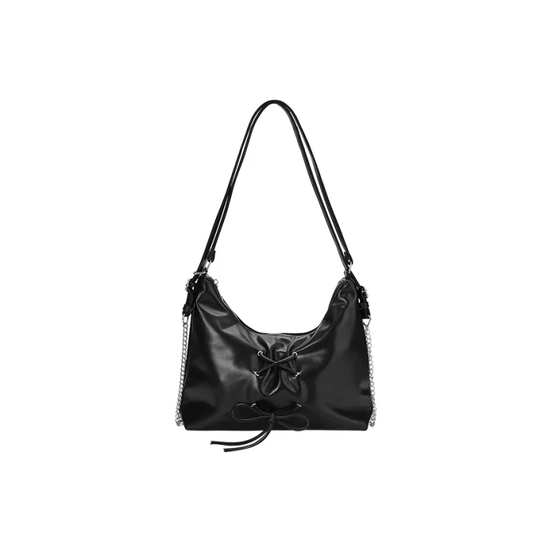 Juju Jimmy PU Double Shoulder Crossbody Bag, Shoulder Bag Women's Pink/Silver/Black-10