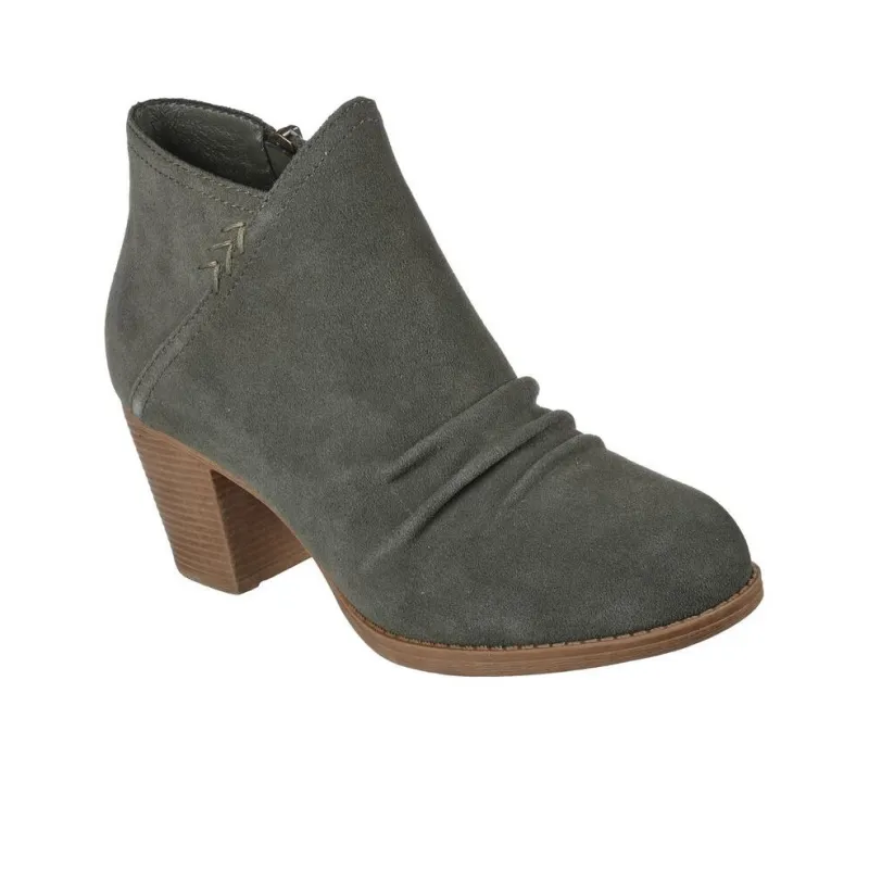 Skechers Ankle Boots High Heel Women's Olive-3