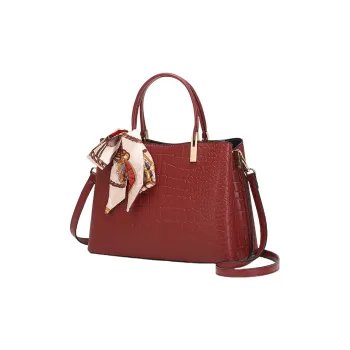 TTaG．baG Cow Leather One Shoulder Handbag Women's Red