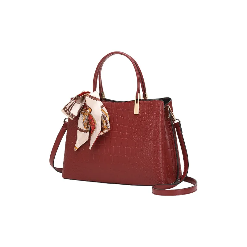 TTaG．baG Cow Leather One Shoulder Handbag Women's Red-0
