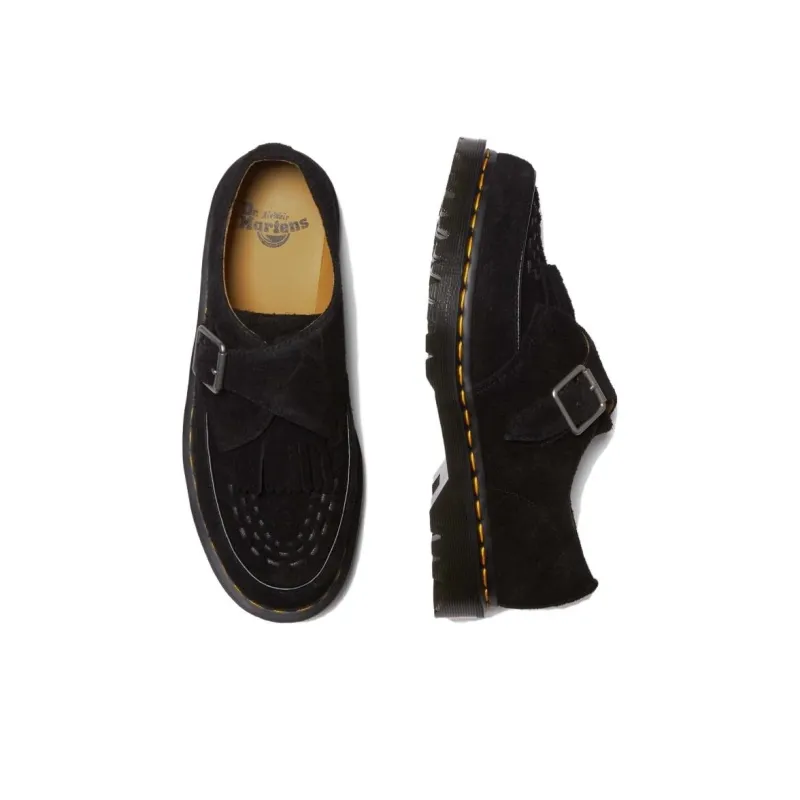 Dr. Martens Ramsey Kiltie Buckle Creepers Black Desert Oasis Suede-3