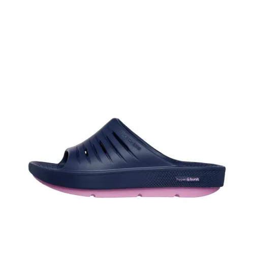 Skechers GO RECOVER Slide Slippers Women's Marine Blue