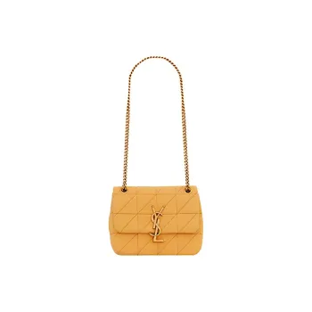 SAINT LAURENT Jamie Wool Shoulder Bag Women's Orange Yellow