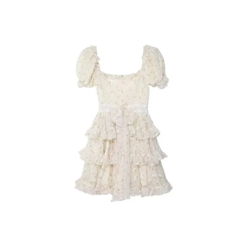 JOSR Short Sleeved Dresses Women's Floral-1