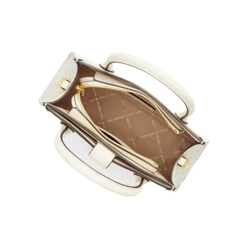 MICHAEL KORS Gabby Artificial Leather Crossbody Handbags Small Size Women's Vanilla White-3