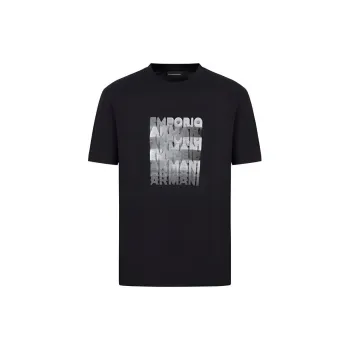 EMPORIO ARMANI T Shirts Men Navy Blue