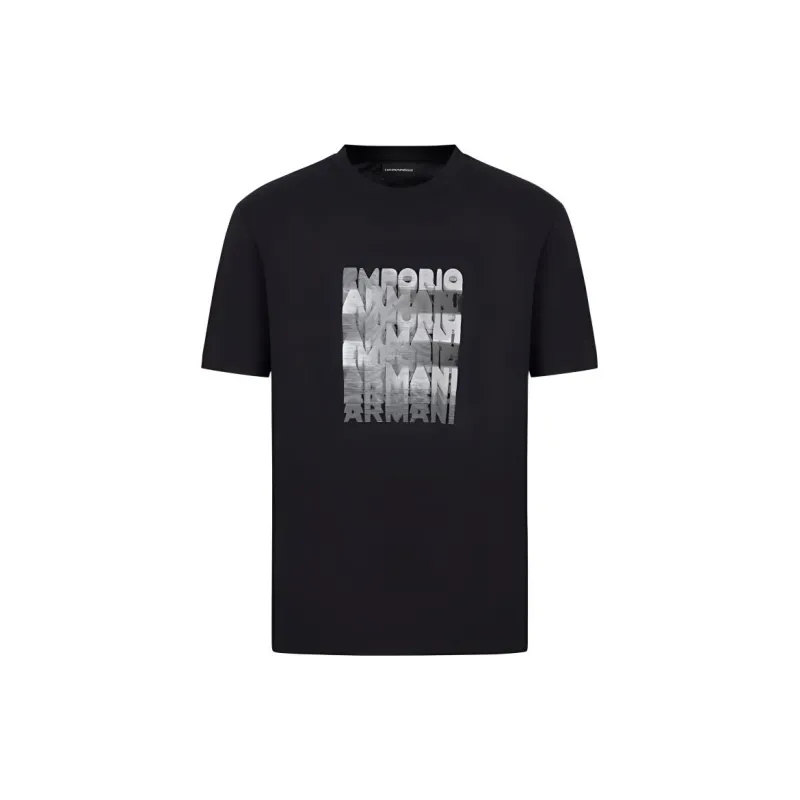 EMPORIO ARMANI T Shirts Men Navy Blue-0