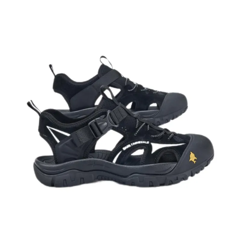 FAIRWHALE River Trekking Shoes Men Warrior Black/Pearl Gray-10