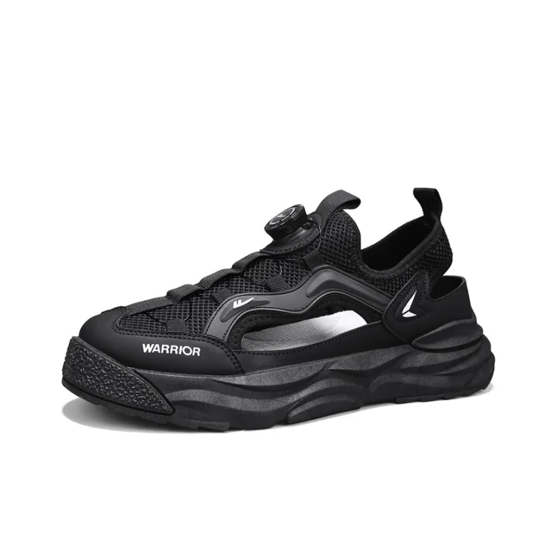 Warrior River Trekking Shoes Casual Chef Shoes Abrasion Resistant Slip Resistant Beach Sandals Men's Black-2
