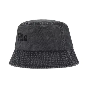 FILA FUSION Cotton Bucket Hats Unisex Gray