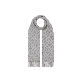 Burberry Check Pattern Fringed Scarf