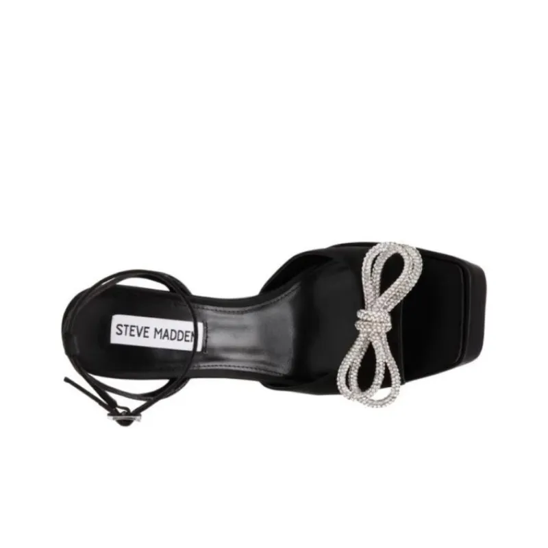 STEVE MADDEN Strap Sandals 11.5cm Women's Black-4
