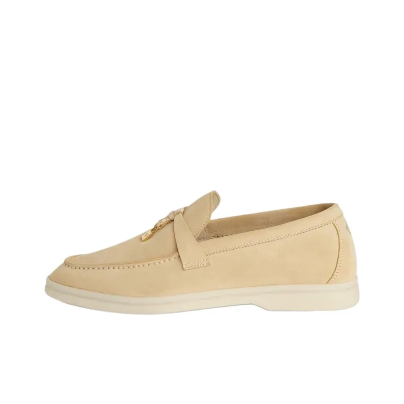 Loro Piana Summer Charms Walk Loafers Women's Yellow-0