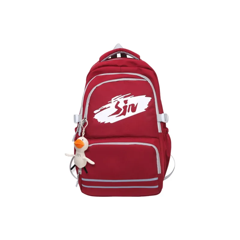 SWIMADE Nylon Backpack Regular Black/White Red/Red/Blue/Green-4