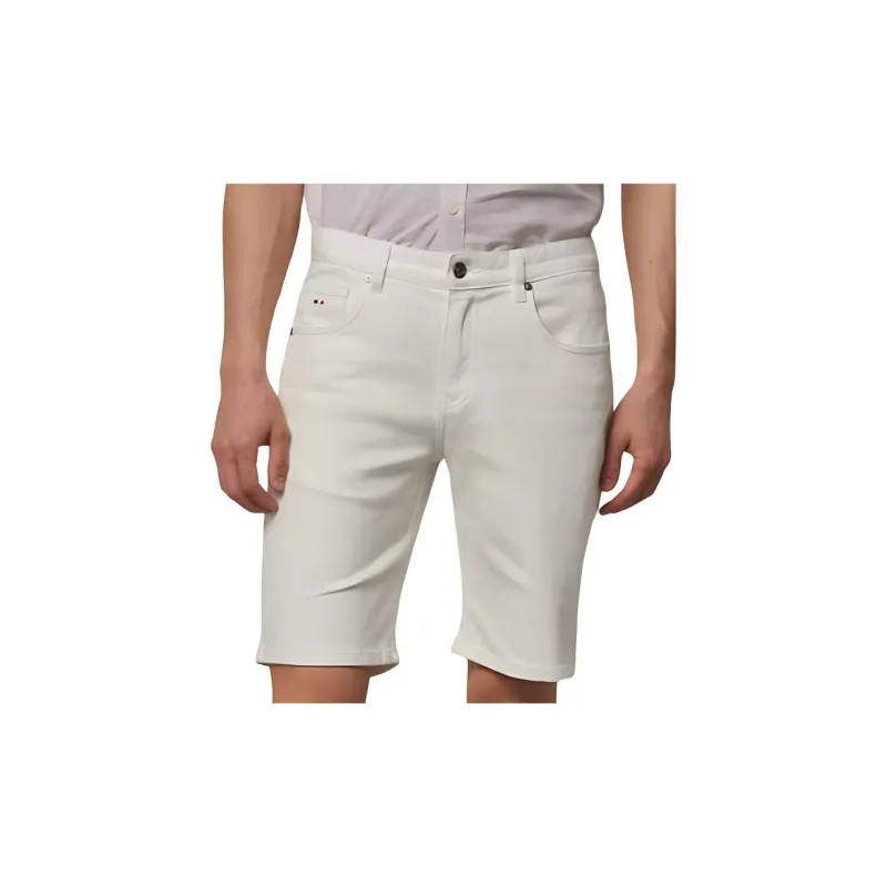 DANIEL HECHTER Denim Shorts Men's White-3
