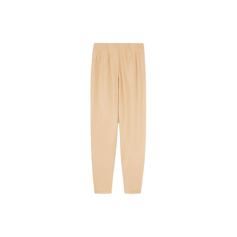 Loro Piana SS24 Casual Pants Women's Ginseng Light Yellow-1