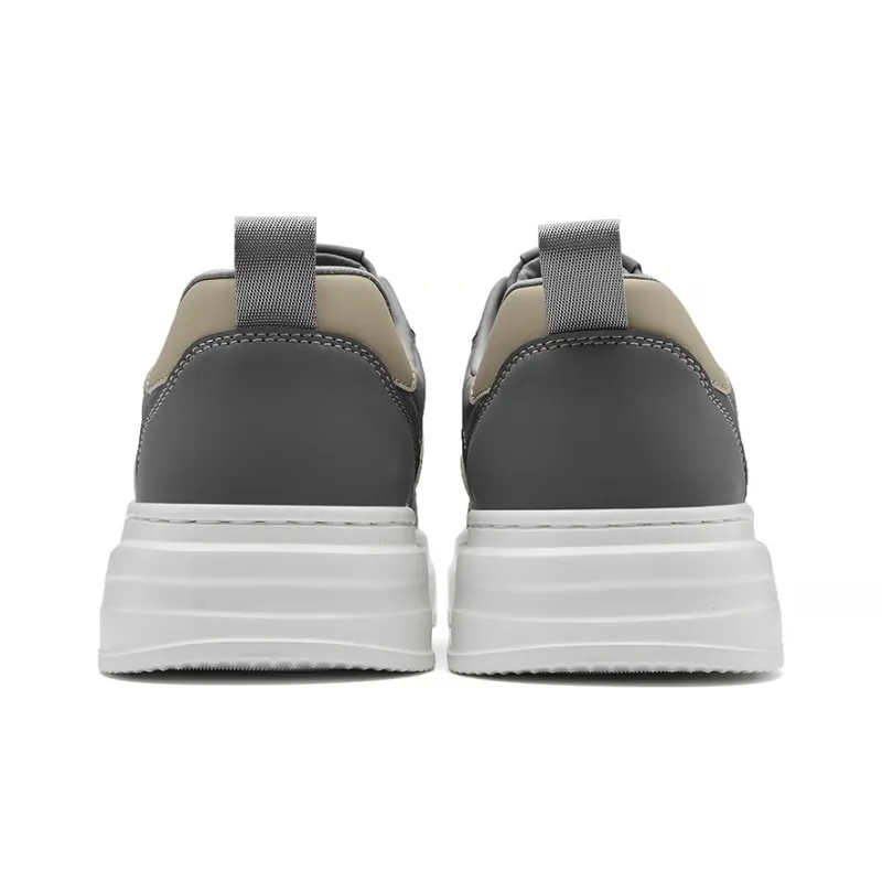HLA Versatile Comfortable And Breathable Height Increasing Skateboard Shoes Patchwork Sports Casual Shoes Men's-11