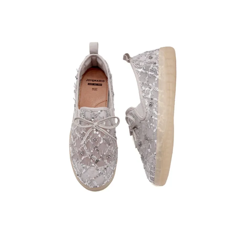 Joy&Mario Loafers Women's Apricot/Silver/Black-6