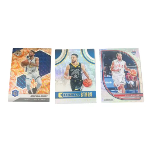 PANINI Stephen Curry Refringence 3 Piece Combination Basketball Card Access Pass Sports Cards 3 Pcs