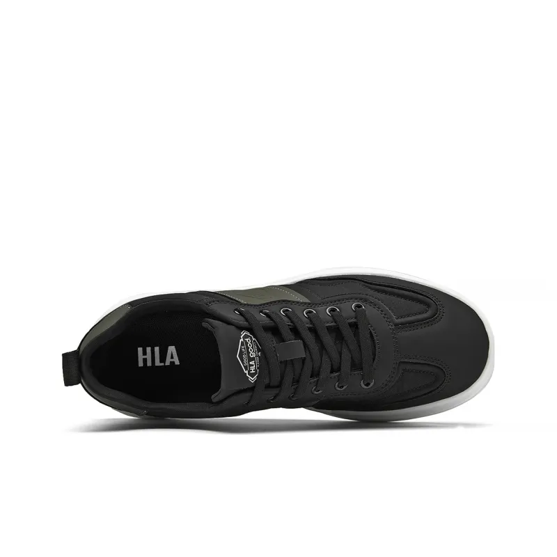 HLA Versatile Comfortable And Breathable Height Increasing Skateboard Shoes Patchwork Sports Casual Shoes Men's-2