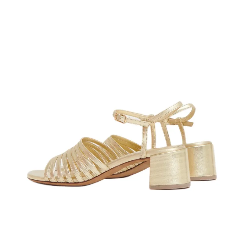 MANSUR GAVRIEL Strap Sandals 4.5cm Women's Gold-3