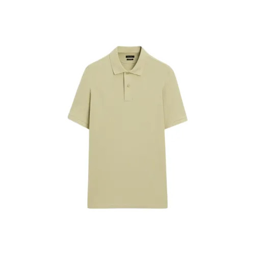 Massimo Dutti Polo Shirts Men Apple Green