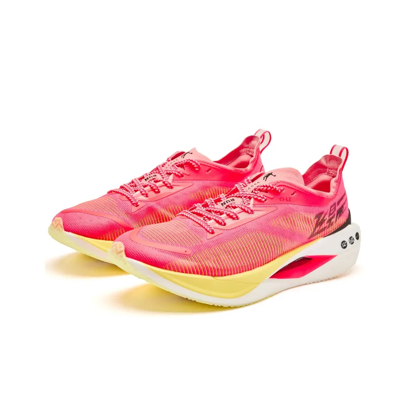 QIAODAN Flying Shadow PRO Cushioning Anti-Slip And Wear-Resistant Low-Top Running Shoes Men's Pink Primulin-2