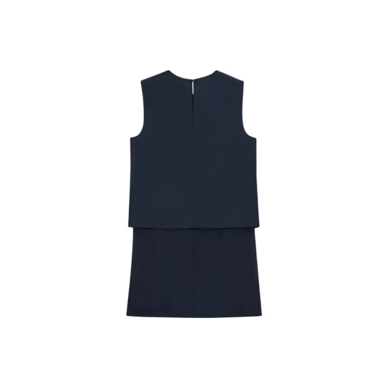 THEORY Sleeveless Dress Women's Deep Sea Blue-1